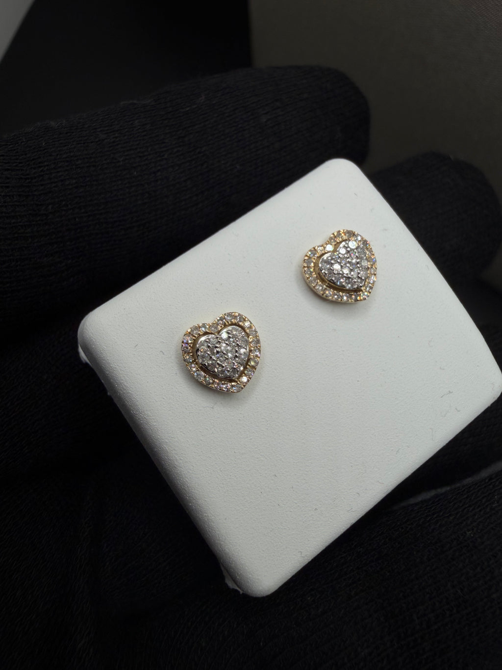 Conjunto de oro 10k con diamantes