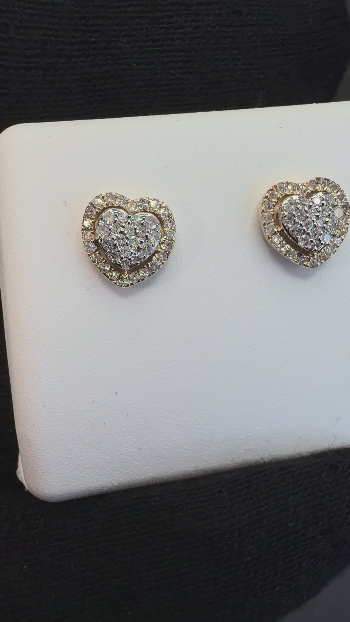 Conjunto de oro 10k con diamantes
